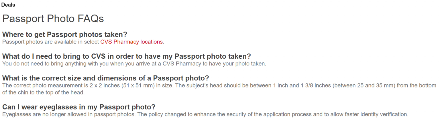 cvs passport photos during covid