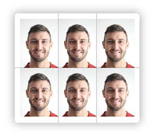 Create Turkey 🇹🇷 Passport photo - size 50x60 mm (5x6 cm) » Online  Passport Photo Generator